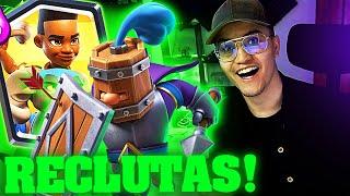 URGE NERF!!!!!!!!  RECLUTAS REALES EVO + MONTACARNEROS Clash  Royale