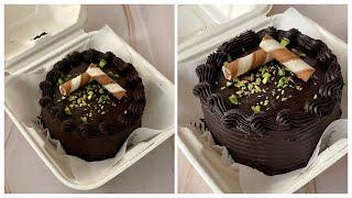 Chocolate Bento Cake In Kadai |No Egg, No Oven Trending Chocolate Truffle Lunch Box Cake,Tiffin Cake