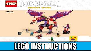 LEGO Instructions - Ninjago - 71832 - Thunderfang Dragon of Chaos - Dragons Rising Season 3