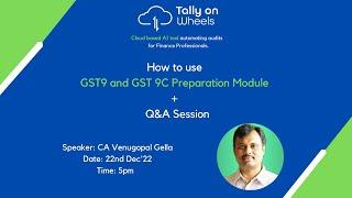 Tally On Wheels: How to use GSTR9/9C Module on Tally On Wheels