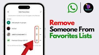 How To Remove Contact From Favorite On WhatsApp | Delete Someone From WhatsApp Favorites List