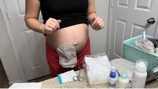 Ostomy Bag Change at 37 Weeks Pregnant!!