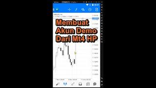 Cara Membuat Akun Demo Forex Dari Metatrader 4 hp #shorts