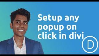 How to set any popup on click on divi theme (Free)