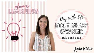 Important Small Business Owner Lesson | Day in the Life of an Etsy Sticker Shop Owner | Sara Marie |