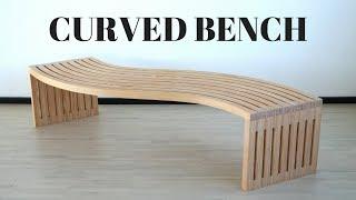 Curved bench