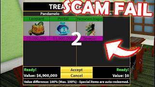 New TRADE FREEZE SCAM FAILED! (I GOT FREE PERM) Blox Fruits