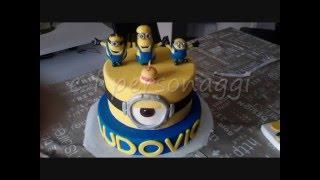 Tutorial  torta minion how to make a cake minion(Alessia's creation)