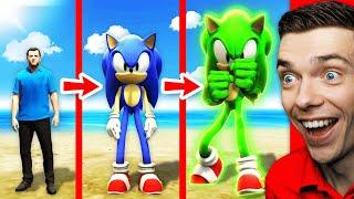 Michael Becomes HULK SONIC In GTA 5