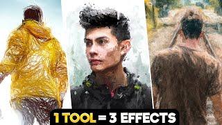 3 Digital Painting Effects With ONE TOOL in Photoshop! (EASY)