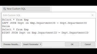 How to write Custom SQL Query in Tableau?