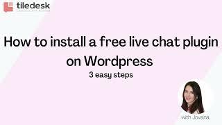 How to install a free live chat plugin on Wordpress