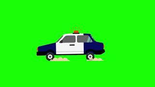 Green Screen:  Police Car Animation:  No Copyrights