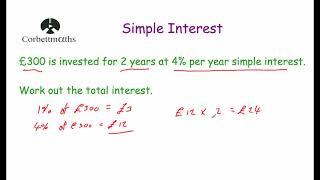 Simple Interest - Corbettmaths