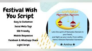 Festival Wishes PHP Script