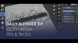 Daily Blender Secrets - Cloth Brush Tips & Tricks