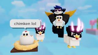 NEW Chicken Kit lol (Roblox Bedwars)