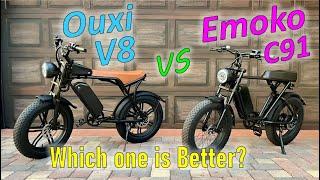 Ouxi V8 vs Emoko C91 eBike comparison - under $899