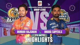 Durbar Rajshahi Takes on Dhaka Capitals in EPIC BPL 2025 5th Match Highlights