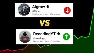 Algrow vs Decoding YT Who is YouTube Guru ?