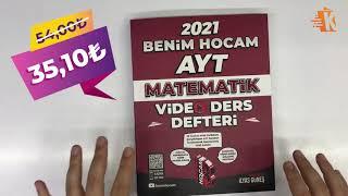 Benim Hocam Yayınları 2021 AYT Matematik Video Ders Defteri - İlyas Güneş