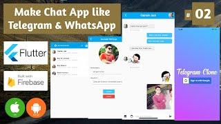 Flutter iOS and Android App with Firebase Backend - Flutter Android Studio Tutorial 2020 - Chat App