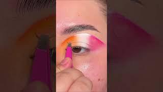 @olivia_makeup | #pride flag makeup: lesbian flag🩷 #shorts #makeup #makeuptutorial #lgbtq