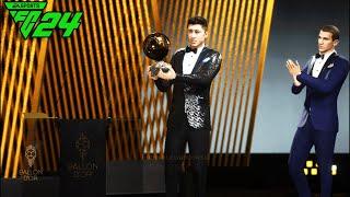 Robert Lewandowski wins Ballon D'or in EA FC 24 Career Mode