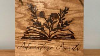 Torch Paste Crafts - Wood Burning Design on Book Press