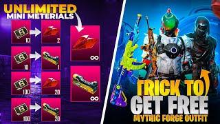 Unlimited Mini Materials And Mini Crystals | Trick To Get Mythic Forge Outfits | Free Upgraded Guns