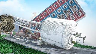 Realistic Water Tower Collapse | Teardown