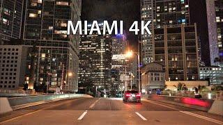 Miami 4K - Night Drive