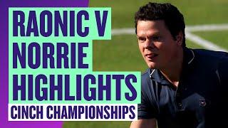 HUGE Serving by Raonic! | Highlights - Milos Raonic v Cam Norrie | cinch Championships 2024