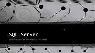 SQL Server Tutorial 1 - Introduction