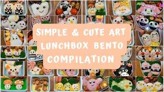 SIMPLE & CUTE ART LUNCHBOX BENTO | HOMEMADE Lunches Compilation | The Tanaka Fam