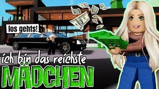 ich bin das REICHSTE MÄDCHEN  in BROOKHAVEN  Roblox Roleplay Story RP DEUTSCH