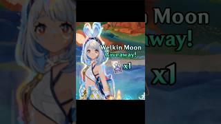 Free Welkin Moon GIVEAWAY! (Genshin Impact) #genshin #shorts