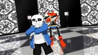 【Undertale/sans&PAPYRUS】Girls【MMD】