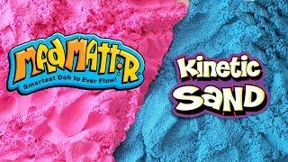 Kinetic Sand vs Mad Mattr Magic Sand DIY Sand Art - CLAY ART TV