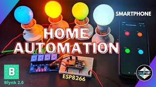 ESP8266 Home Automation with new Blynk 2.0 | ESP8266 IOT projects