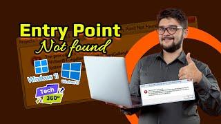 The Procedure Entry Point Not Found Dynamic Link Library In Windows 11/10 (2024 FIX) Tech 360°