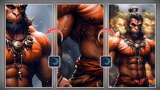 Hanuman Ji 3d 1 Photo Video Editing | New Trending Video Editing Alight Motion