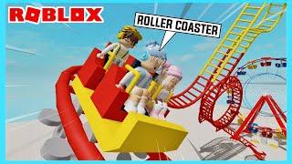 Aku Dan Adiku Dapat Tiket Liburan Gratis Naik Roller Coaster Di Roblox Brookhaven ft @Shasyaalala