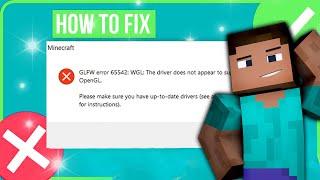 How To Fix Minecraft GLFW Error 65542 WGL The Driver Does Not Appear To Support OpenGL TLauncher