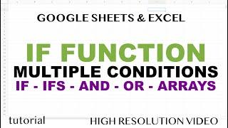 IF Function with Multiple Conditions in Excel & Google Sheets