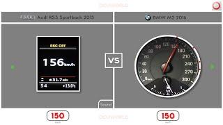 BMW M2 2016 VS Audi RS3 2015 / 110-260 km/h