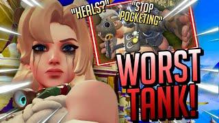 The Most Delusional and Toxic Tank Ever: Mercy Gameplay - Overwatch 2