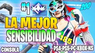 LA MEJOR SENSIBILIDAD CONSOLA Para RANKEDS en FORTNITE! MEJOR CONFIGURACIÓN MANDO PS4/PS5/SWITCH/PC