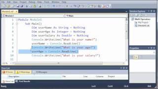 Visual Basic Tutorial - 11 - Getting User Input