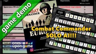 CC:BOT - Solo AI for Combat Commander || gameplay overview